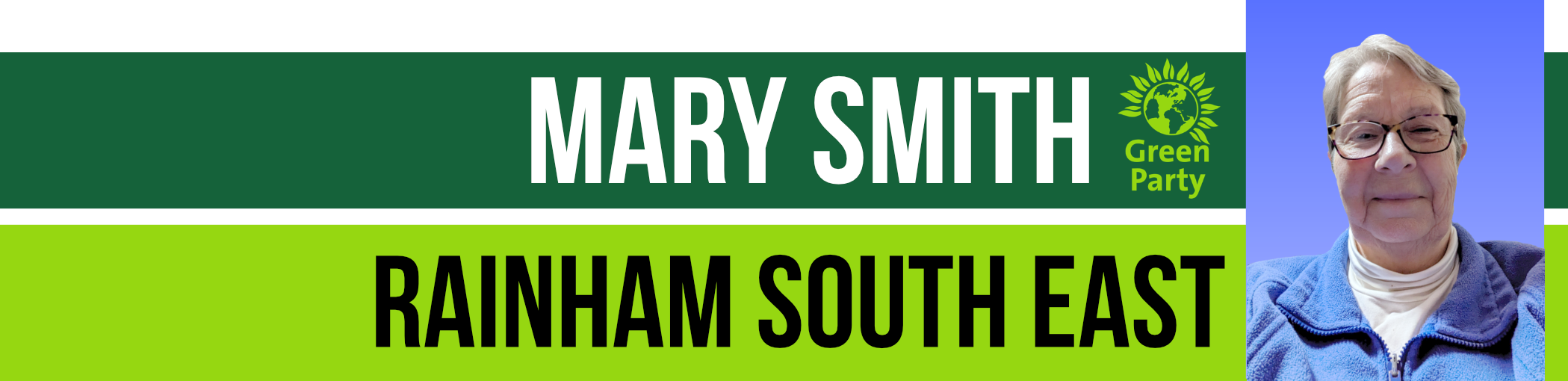 Mary Smith is our Green candidate for Rainham South East Medway 4th May elections 2023